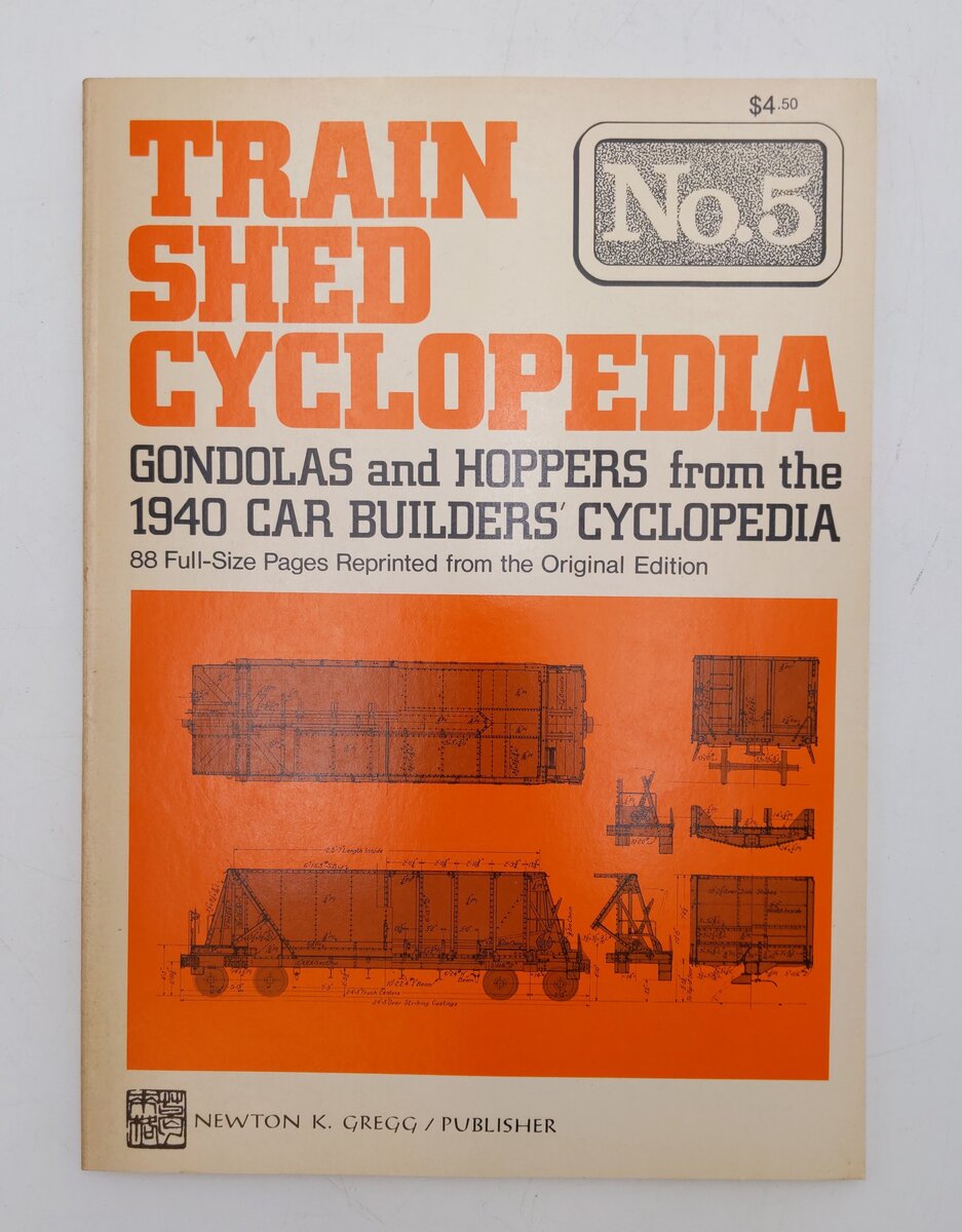 Train Shed Cyclopedia No.5 Paperback Book By Newton K. Gregg EX