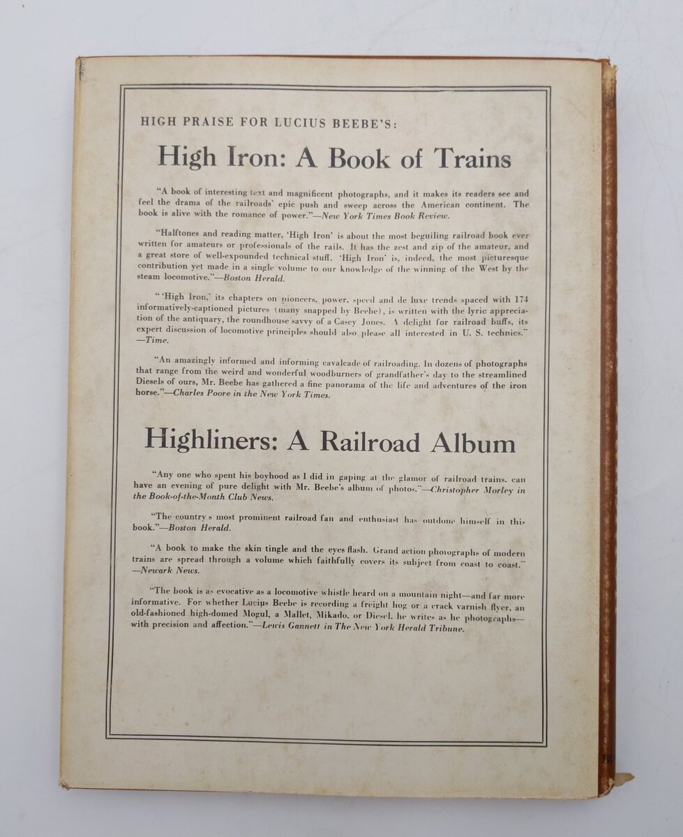 Trains in Transition Hardcover Book By Lucius Beebe VG