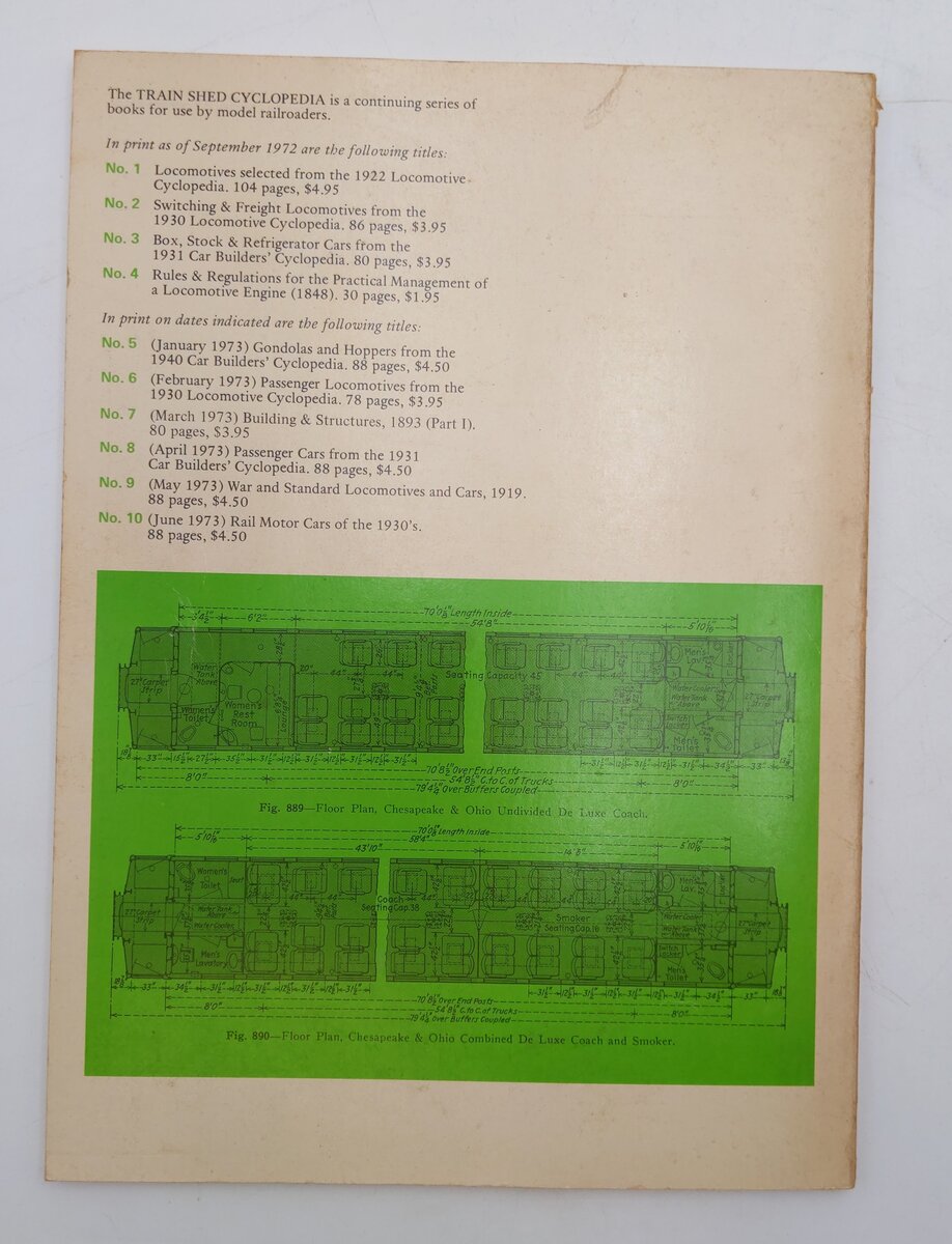 Train Shed Cyclopedia No.8 Paperback Book By Newton K. Gregg VG