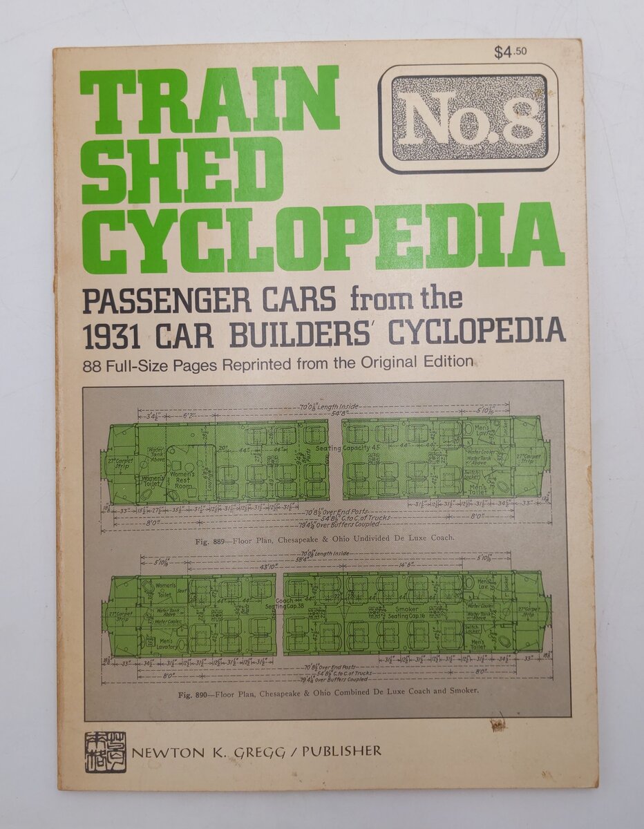 Train Shed Cyclopedia No.8 Paperback Book By Newton K. Gregg VG