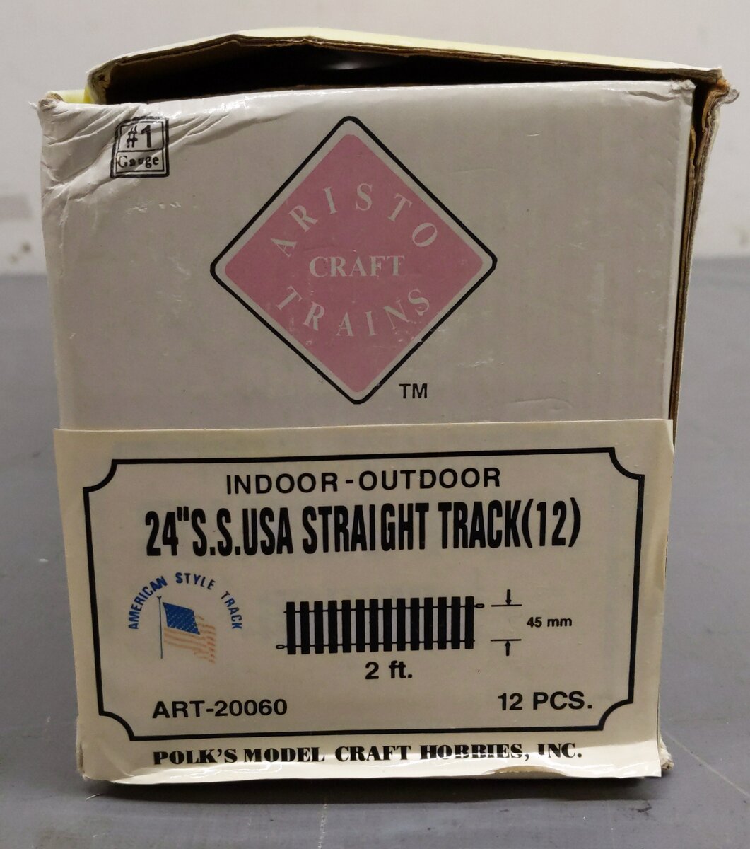 Aristo-Craft 20060 USA Stainless 2' Straight Track (12) LN/Box