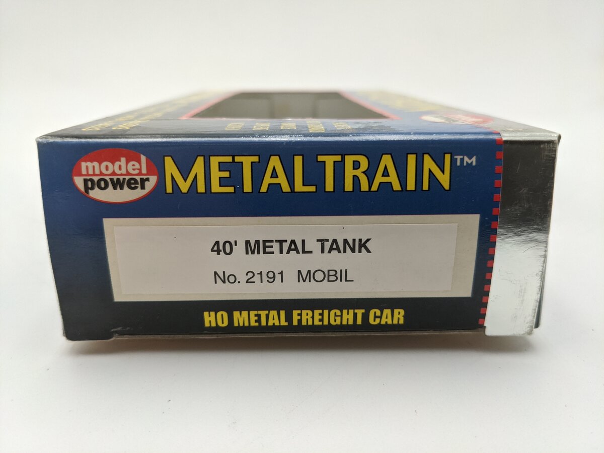 Model Power 2191 HO Scale Mobil Gas 40' Metal Tank Car #1443 EX/Box