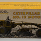 Ertl 1:24 Caterpillar No. 12 Motor Grader EX/Box