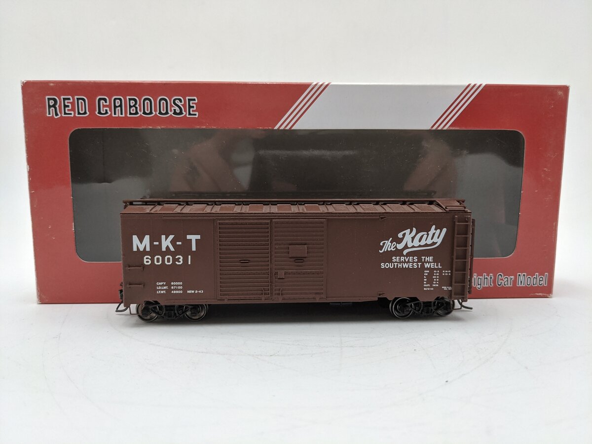 Red Caboose RR-38508-14 HO Missouri Kansas Texas Katy 40' Box Car #60031 EX/Box
