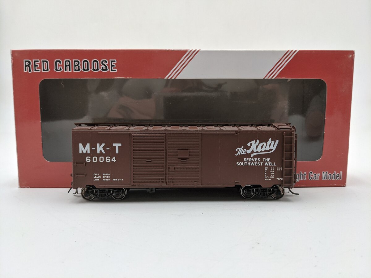Red Caboose RR-38508-16 HO Scale Missouri Kansas Texas Box Katy Boxcar #60064 EX/Box