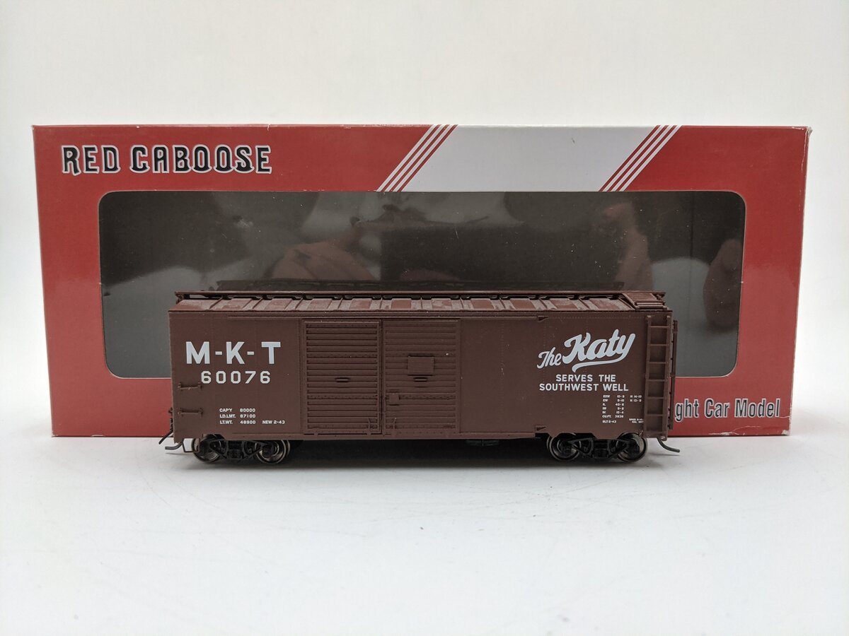 Red Caboose RR-38508-17 HO Scale Missouri Kansas Texas  Katy Boxcar #60076 EX/Box