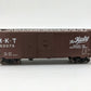 Red Caboose RR-38508-17 HO Scale Missouri Kansas Texas  Katy Boxcar #60076 EX/Box