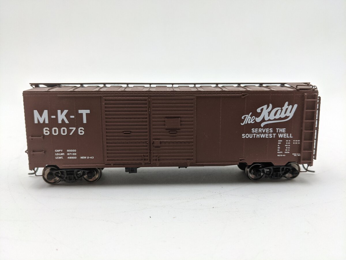 Red Caboose RR-38508-17 HO Scale Missouri Kansas Texas  Katy Boxcar #60076 EX/Box