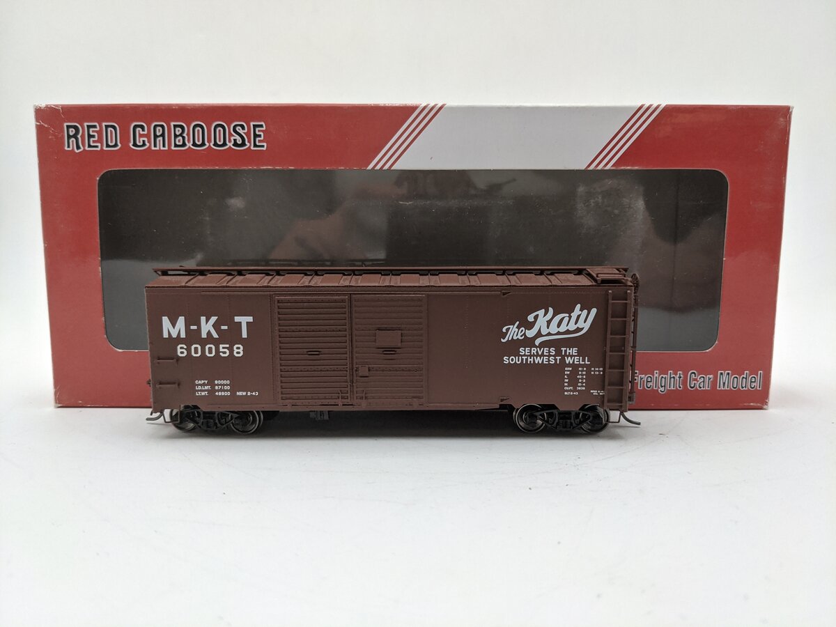 Red Caboose RR-38508-15 HO Scale Missouri Kansas Texas Katy Boxcar #60058 EX/Box