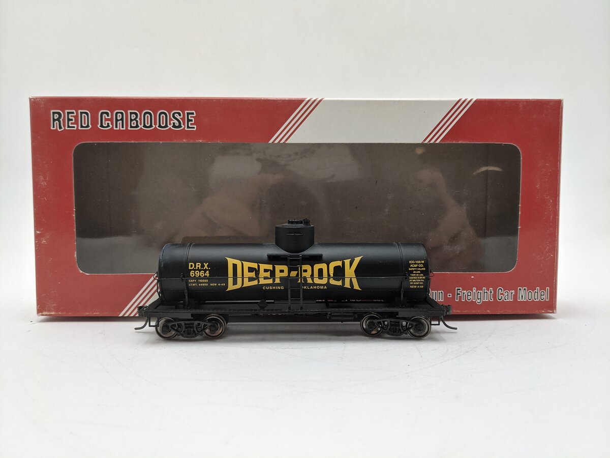 Red Caboose RR-33016-13 HO Scale Deep Rock Refining Tank Car #6964 EX/Box
