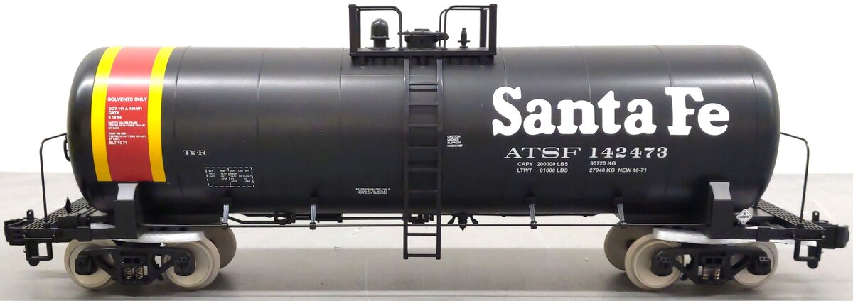 MTH 70-73002 G Scale Santa Fe Unibody Tank Car #142473 NIB