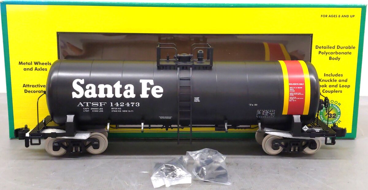 MTH 70-73002 G Scale Santa Fe Unibody Tank Car #142473 NIB