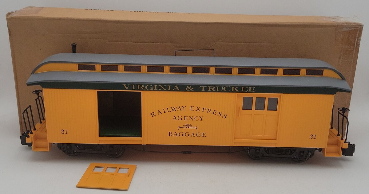 Bachmann 97438 "G" Virginia & Truckee REA Baggage Car EX/Box