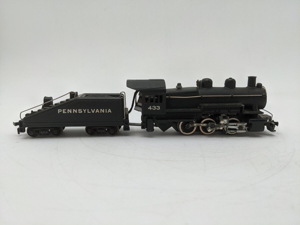 American Flyer 433 HO Pennsylvania 0-6-0 Steam Switcher and Tender VG