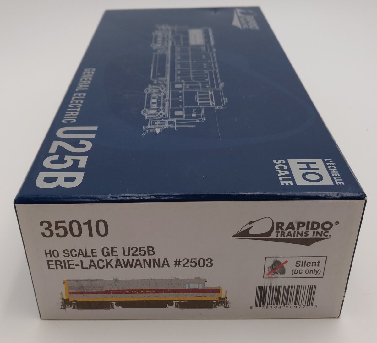 Rapido Trains 035010 HO Scale Erie Lackawanna U25B Diesel Locomotive DCC #2503 EX/Box