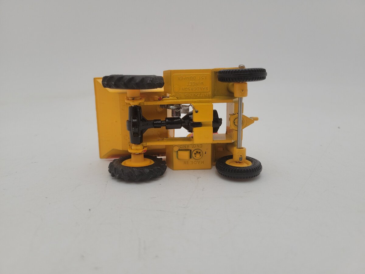 W. Britain 9578 1:32 Scale Yellow Tipping Dump Truck 2B1500 Tipper Skip W/Driver EX/Box