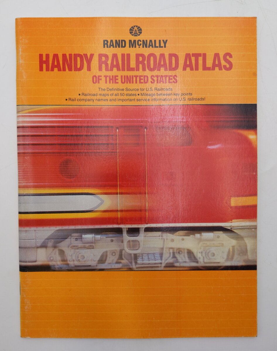 Handy Railroad Atlas Of The United States Paperback Book By Rand McNally VG