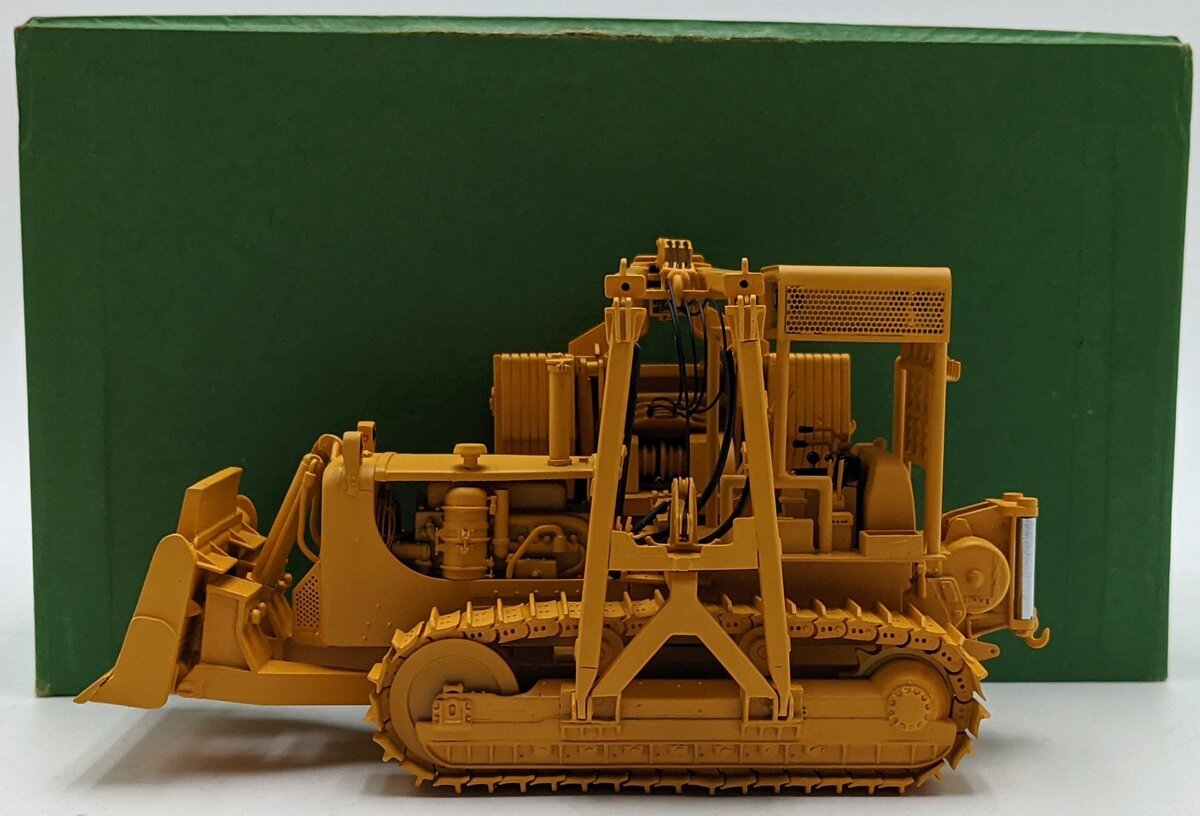 Overland OMI-0804 O Scale Bulldozer W/Side Boom Yellow NIB