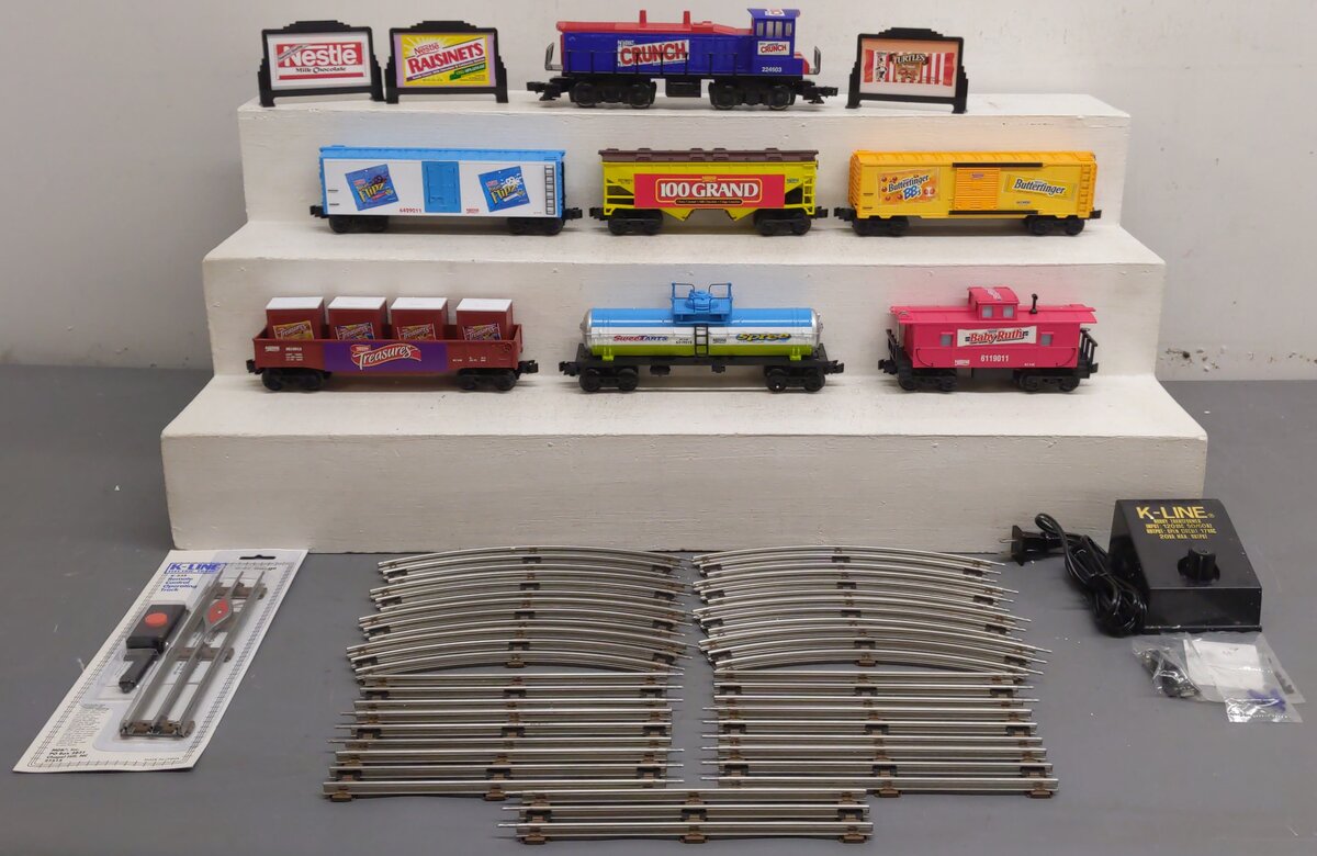 K-Line K-1926 O Gauge Nestle Diesel Locomotive 6 Unit Starter Set EX/Box