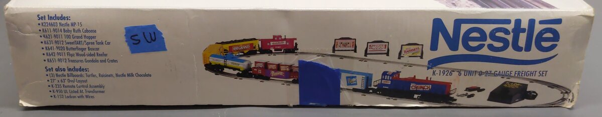 K-Line K-1926 O Gauge Nestle Diesel Locomotive 6 Unit Starter Set EX/Box