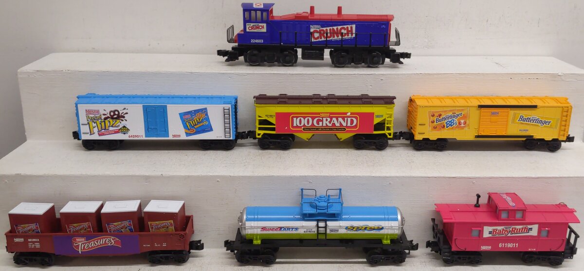 K-Line K-1926 O Gauge Nestle Diesel Locomotive 6 Unit Starter Set EX/Box