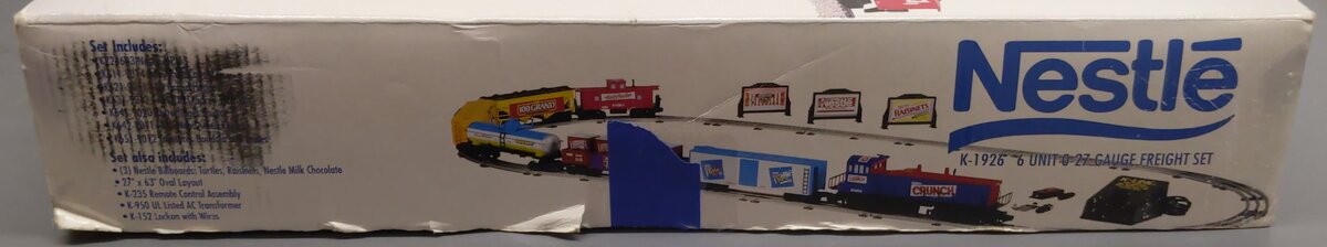 K-Line K-1926 O Gauge Nestle Diesel Locomotive 6 Unit Starter Set EX/Box