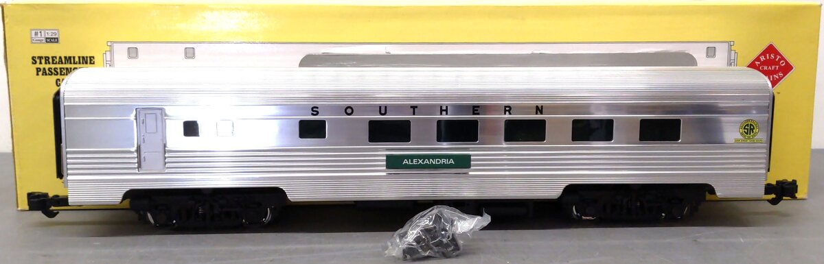 Aristo-Craft 32511 G Southern "Alexandria" Passenger Car - Metal Wheels EX/Box