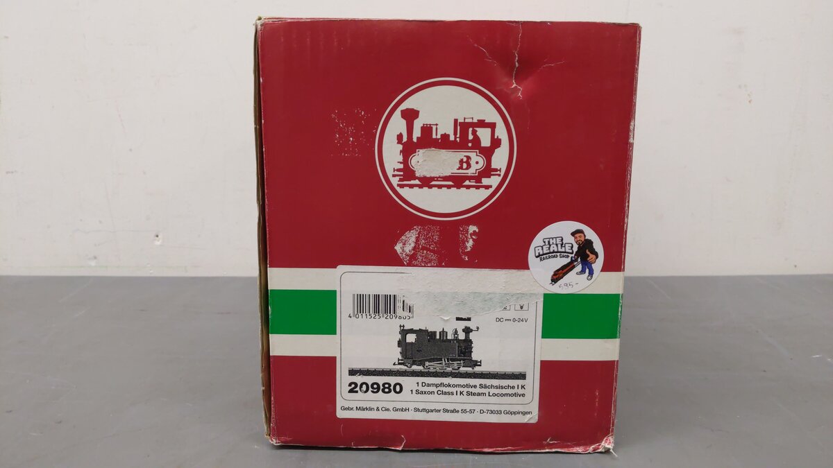 LGB 20980 Saxon State Railway 0-8-0 Class IK Steam Locomotive VG/Box