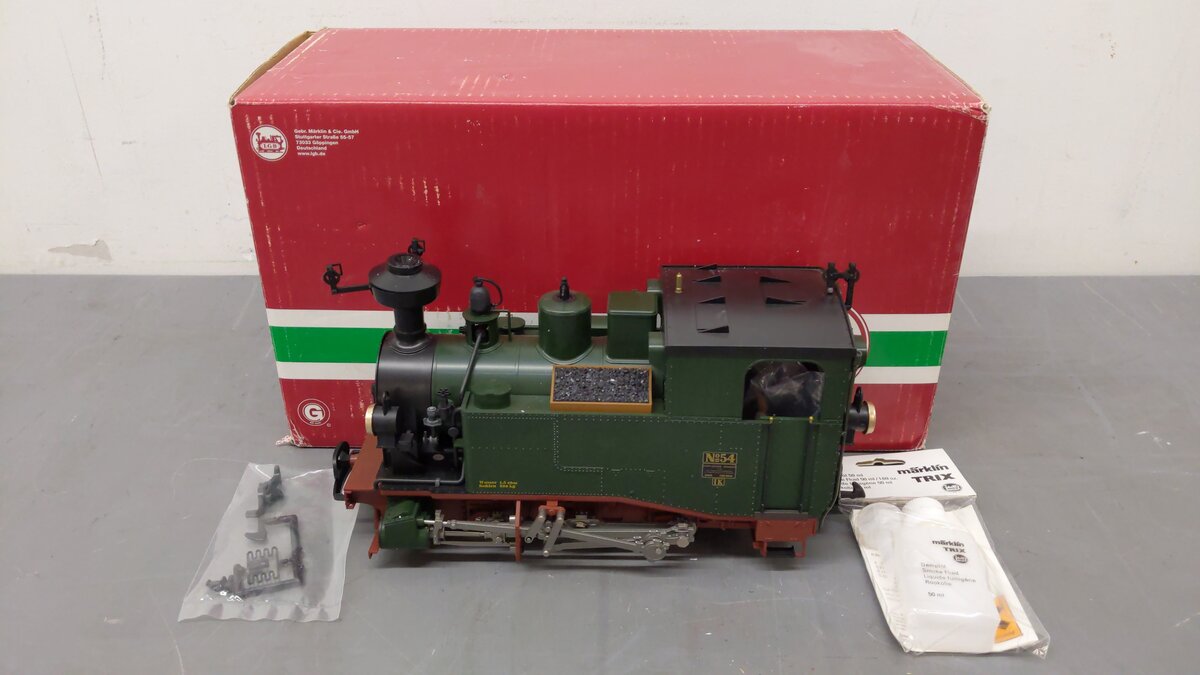 LGB 20980 Saxon State Railway 0-8-0 Class IK Steam Locomotive VG/Box