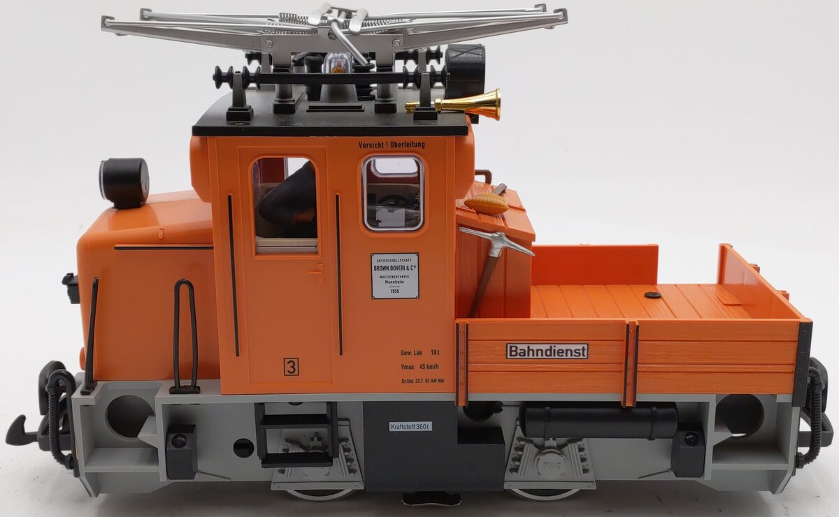 LGB 23330 G Scale Electric Maintenance Locomotive #3 LN/Box