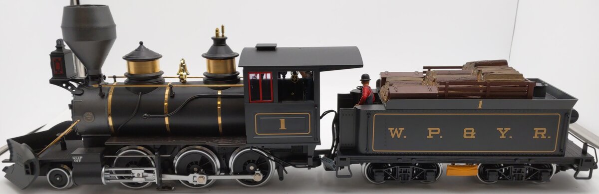 LGB 26182 W P & Y R 2-6-0 Mogul Steam Locomotive & Tender #1 EX