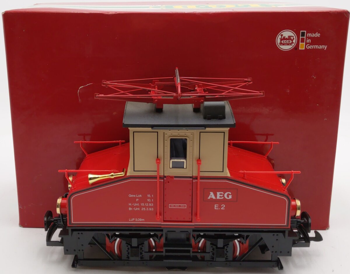 LGB 2130 G Scale AEG Electric Steeple Cab Locomotive LN/Box