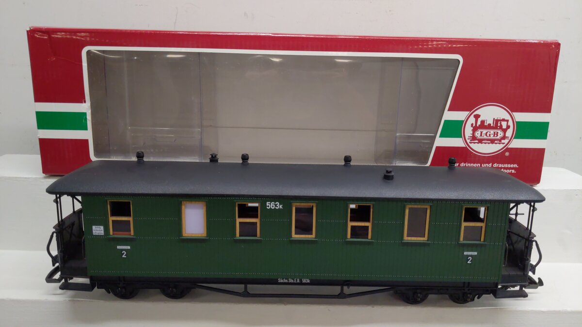 LGB 30350 G Scale Green Passenger Coach Car EX/Box