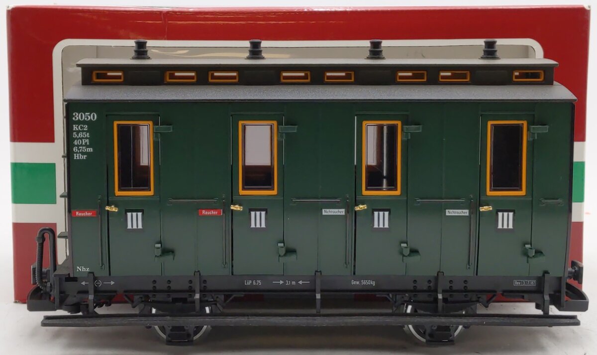 LGB 3050 G European 4-wheel Passenger Car w/Metal Wheels EX/Box