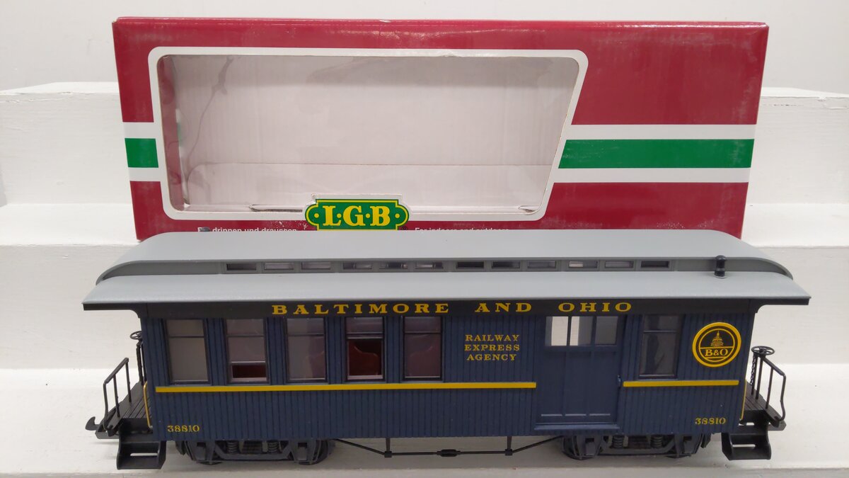 LGB 38810 Baltimore & Ohio Combine Car EX/Box