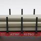 LGB 41780 ATSF Flat Car with Pipe Load (Metal Wheels) VG/Box