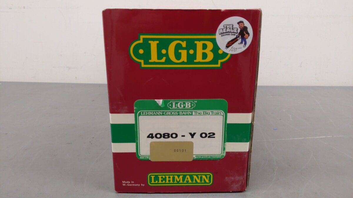 LGB 4080-Y02 G Scale UTLX "Gramps" Single Dome Tank Car (Metal Wheels) EX/Box