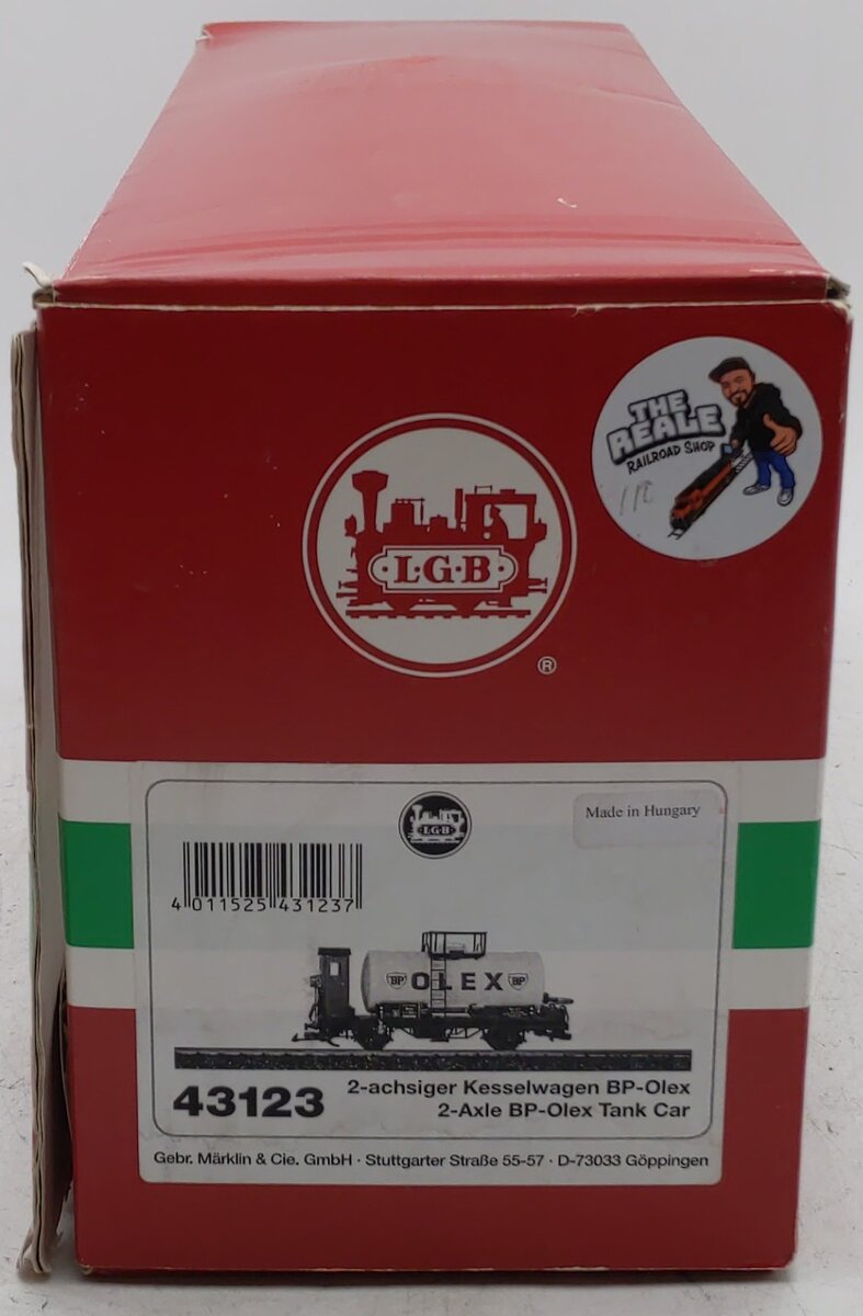 LGB 43123 G Scale BP OLEX Tank Car #529995 (Metal Wheels) EX/Box