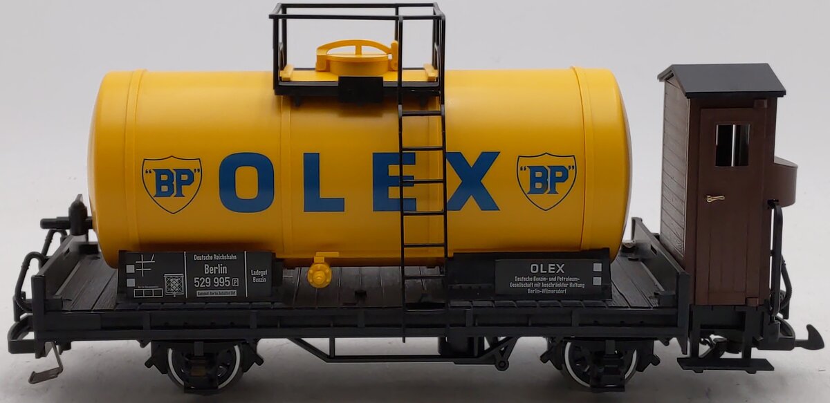 LGB 43123 G Scale BP OLEX Tank Car #529995 (Metal Wheels) EX/Box