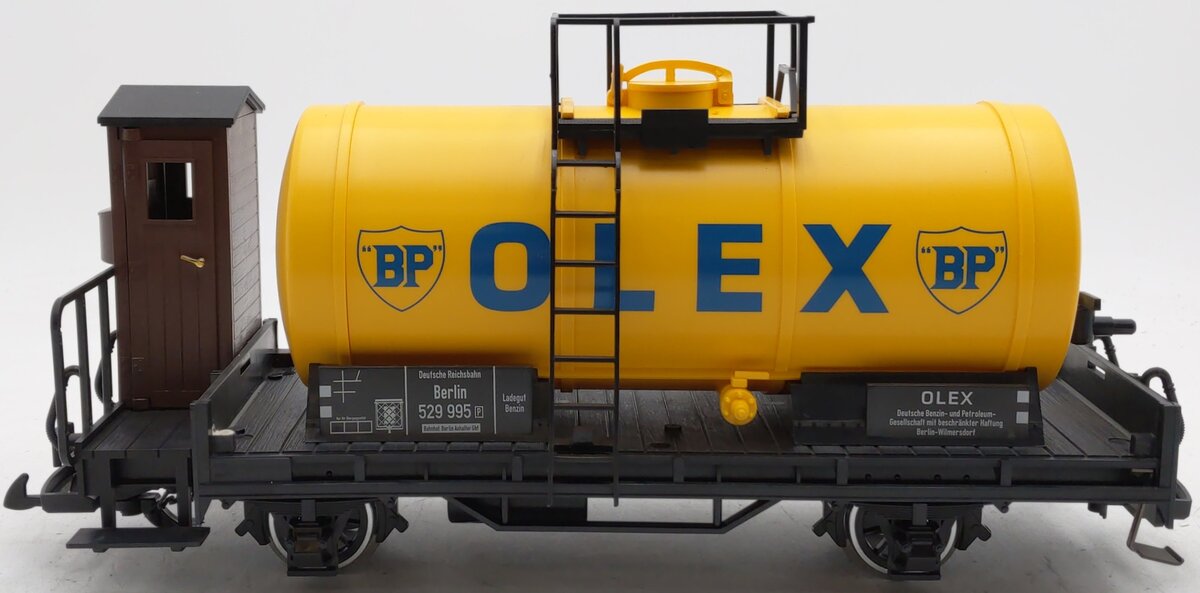 LGB 43123 G Scale BP OLEX Tank Car #529995 (Metal Wheels) EX/Box