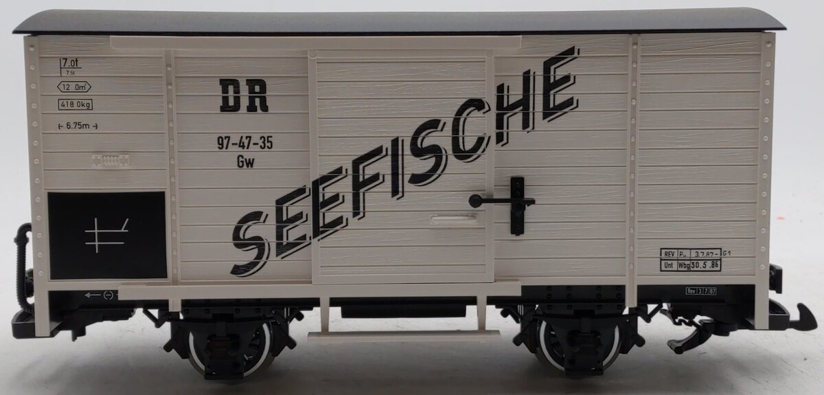 LGB 47350 G Scale Seefische Boxcar (Metal Wheel)S LN/Box