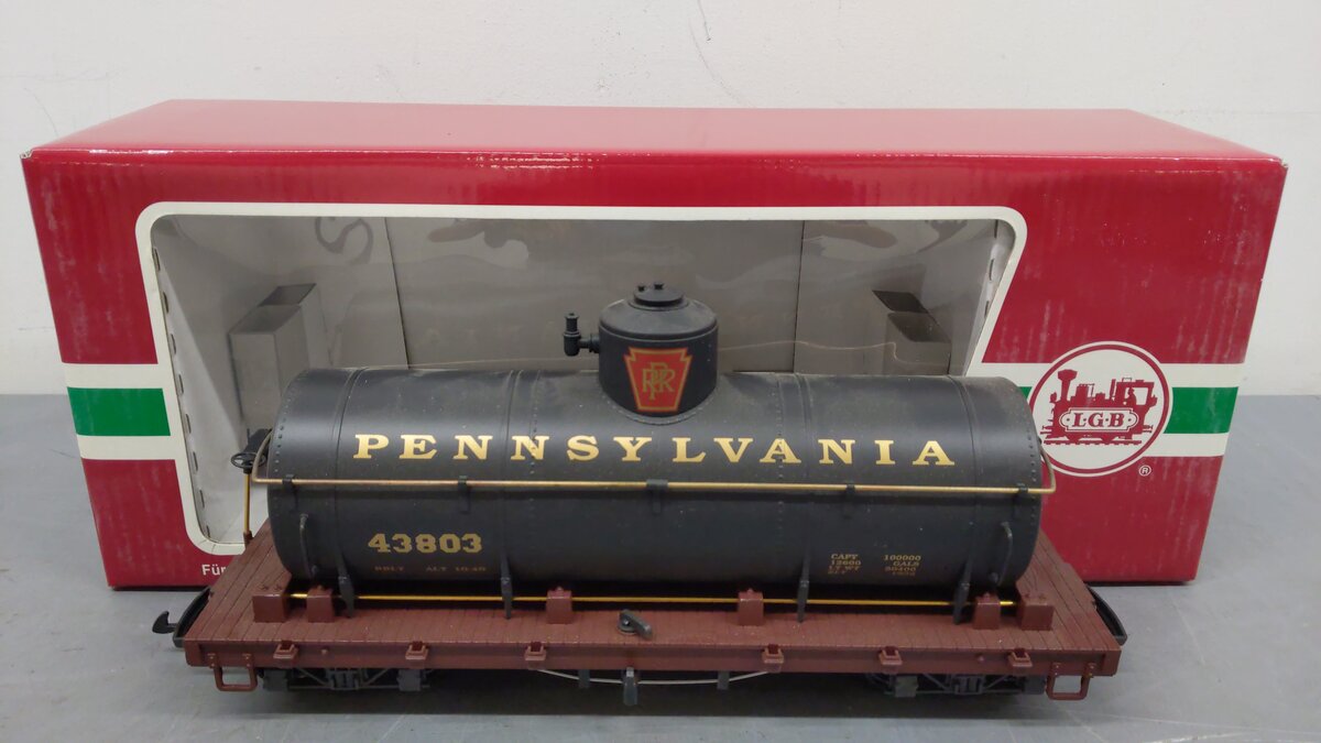 LGB 43803 G Scale Pennsylvania Single Dome Tank Car EX/Box