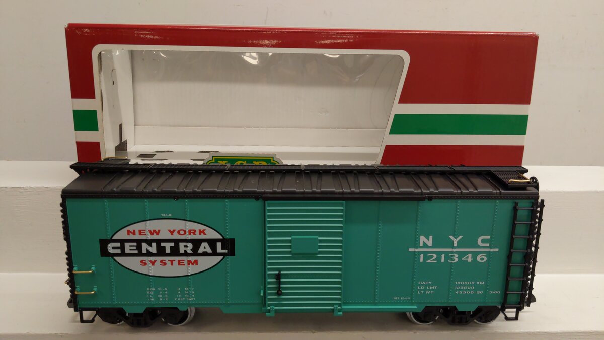 LGB 47913 G Scale New York Central Boxcar EX/Box