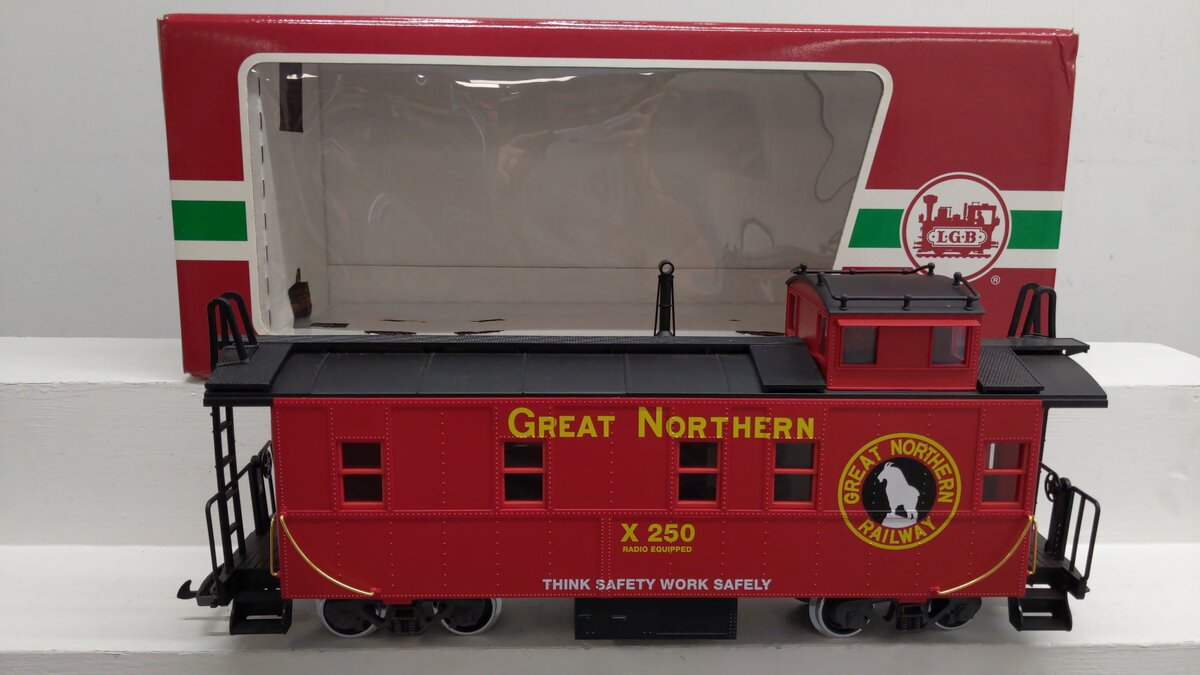 LGB 47790 Great Northern Illuminated Caboose EX/Box