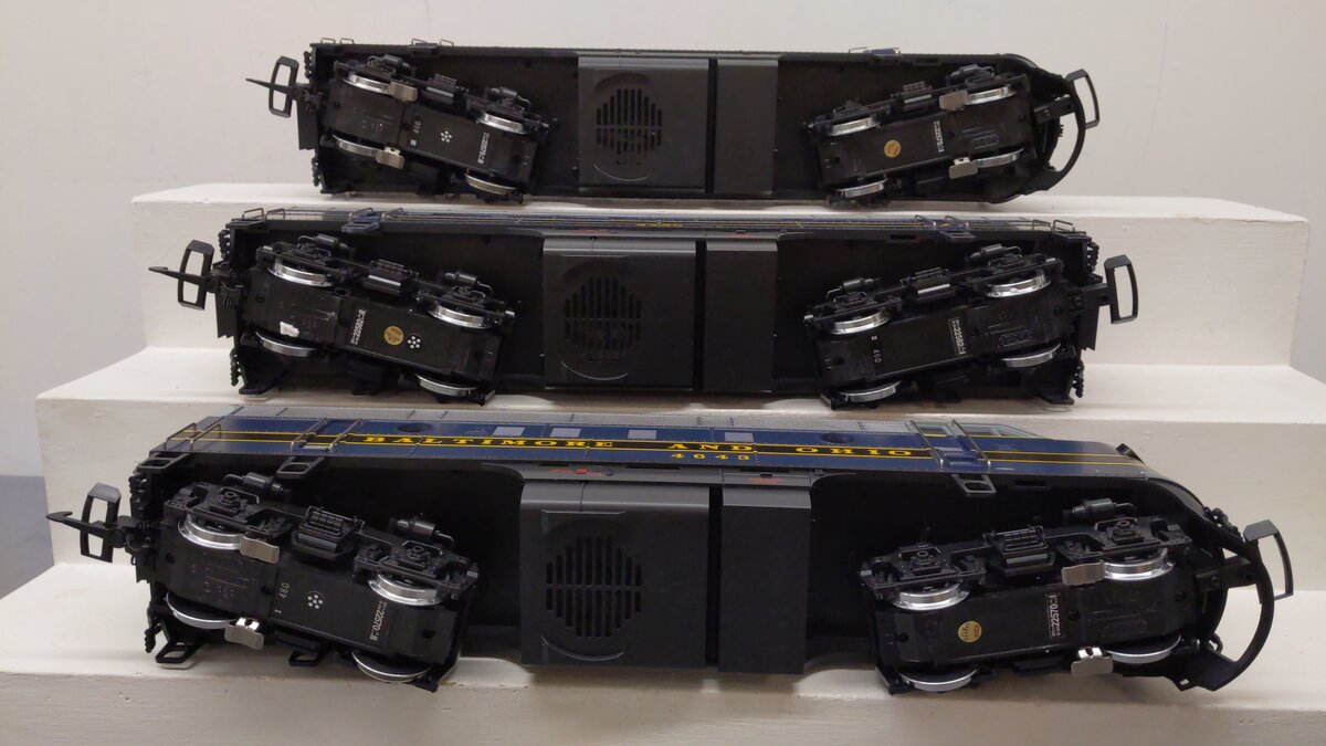 LGB 70457 G Scale Baltimore & Ohio F-7 ABA Diesel Locomotive Set EX/Box