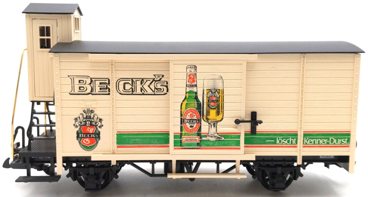 LGB 4026 G Scale Beck's Beer Boxcar EX