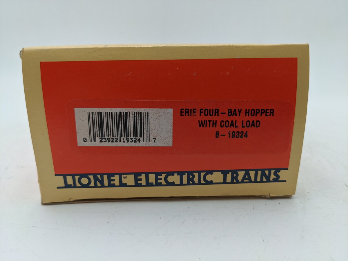 Lionel 6-19324 O Erie 4-Bay Hopper - Covered EX/Box