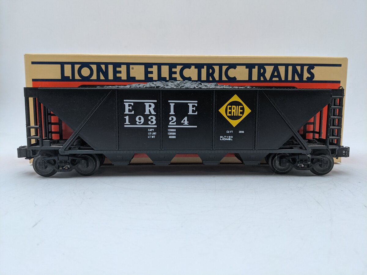 Lionel 6-19324 O Erie 4-Bay Hopper - Covered EX/Box