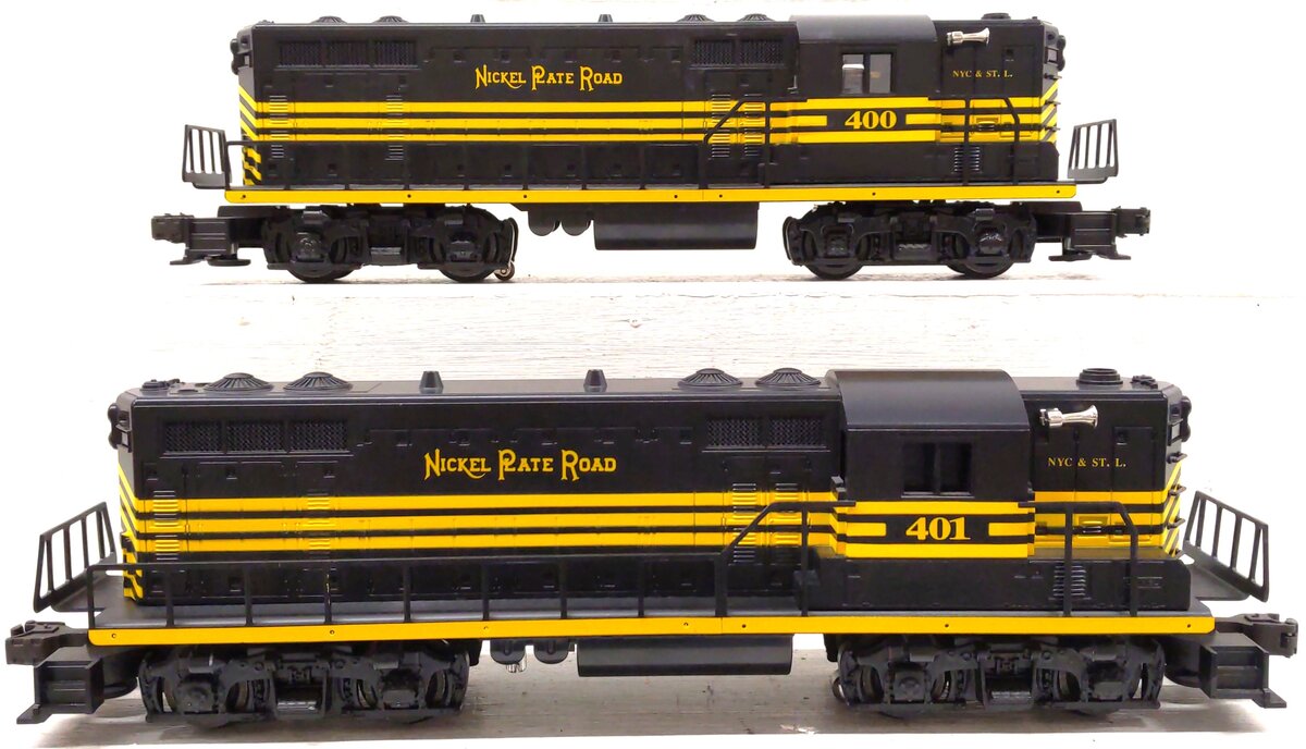Lionel 6-18505 O Gauge Nickel Plate Road GP-7 Diesel Locomotive Set #400/401 LN/Box