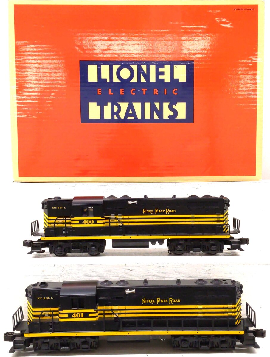 Lionel 6-18505 O Gauge Nickel Plate Road GP-7 Diesel Locomotive Set #400/401 LN/Box
